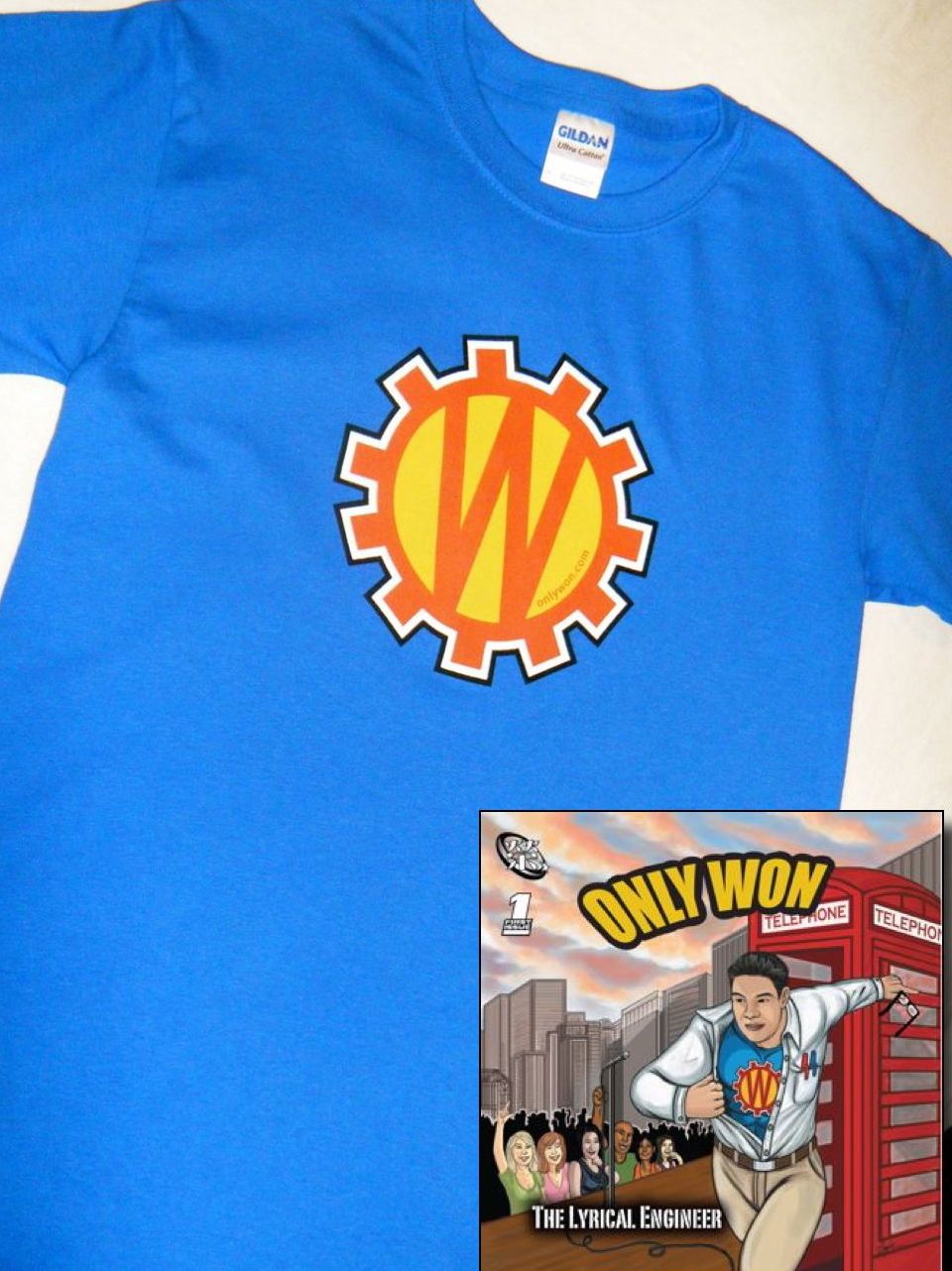 Only Won Gear Logo Tee/ The Lyrical Engineer CD Gift Set Only Won Gear Logo Tee/ The Lyrical Engineer CD Gift Set